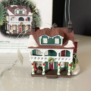 "Captain's Cottage" Ornament - New England Snow Village by Dept. 56